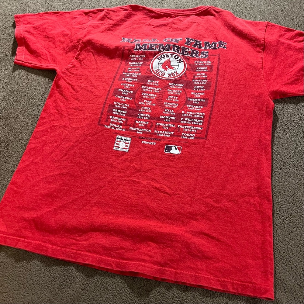 VINTAGE Y2K BOSTON RED SOX HALL OF FAMERS GEAR FOR SPORTS MLB MEDIUM T-SHIRT
